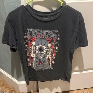 Vans Women’s T-Shirt with Skeleton Graphic - Black